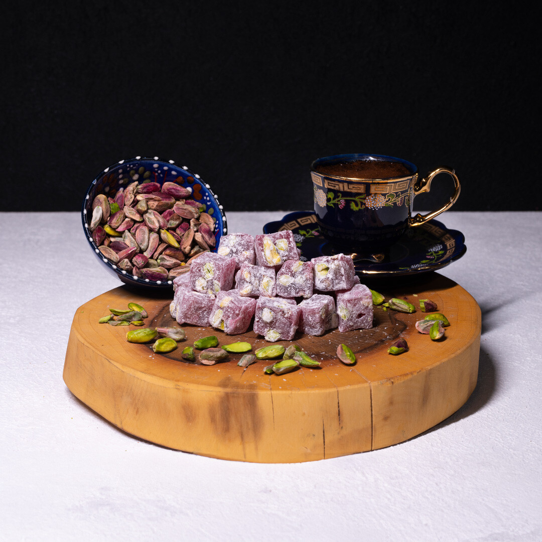 Antep Fıstıklı Narlı Çifte Kavrulmuş Lokum - 