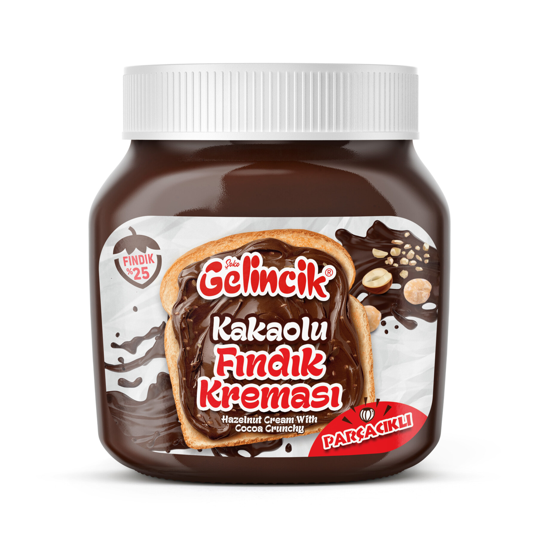 Gelincik Kakaolu Fındık Kreması Parçacıklı 650 g - 