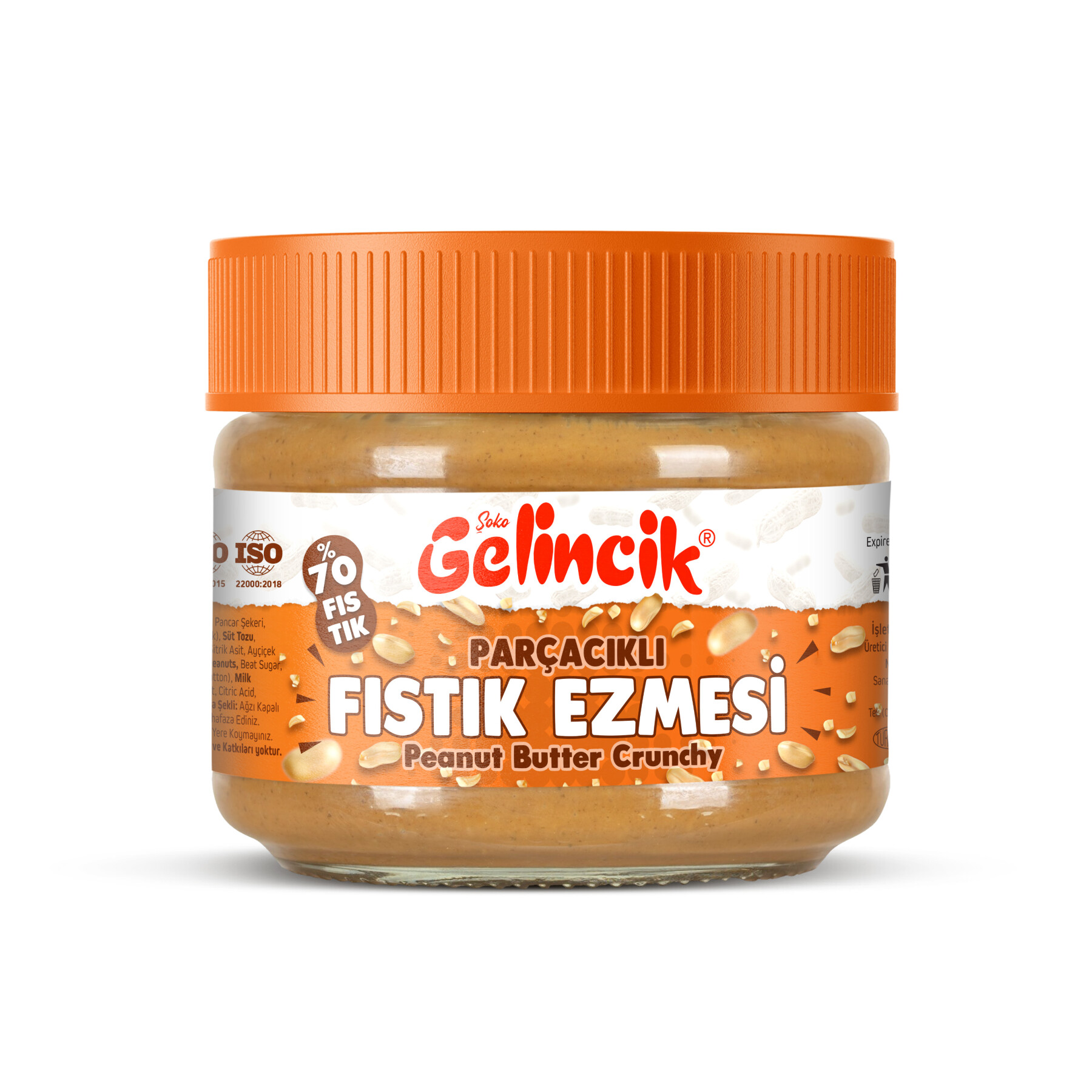 Gelincik Şekerli Parçacıklı Fıstık Ezmesi 320 g - 