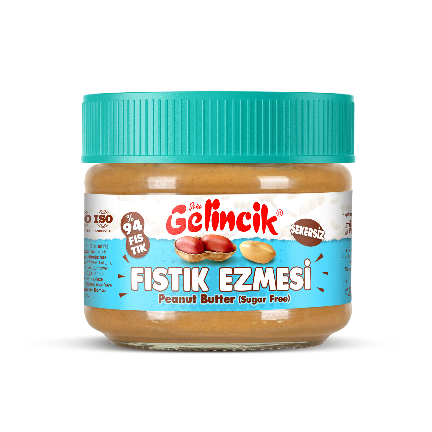 Gelincik Şekersiz Fıstık Ezmesi 320 g - 