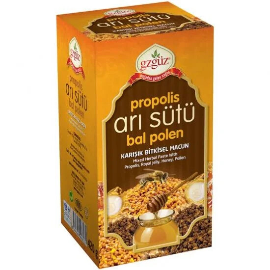 GzGüz Arı Sütü Bal Polen Propolis Karışık Macun - 